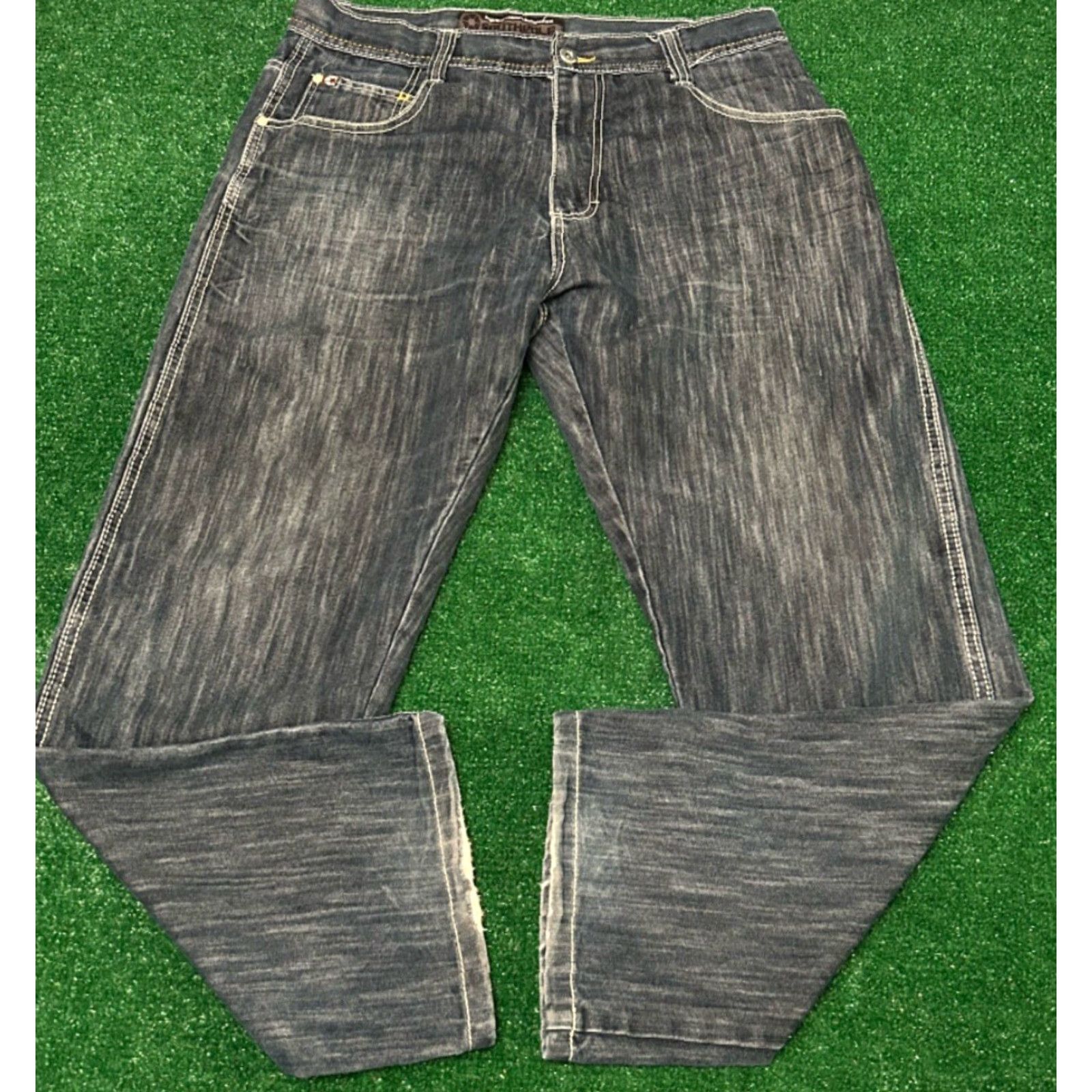 Southpole VINTAGE Southpole Jeans Baggy Grunge Y2K Mens Size 36 Denim Wash 32 Inseam Dark Blue Wide-Leg Skater Hip Hop Punk JNCO Style Size US 36 / EU 52 - 3 Thumbnail