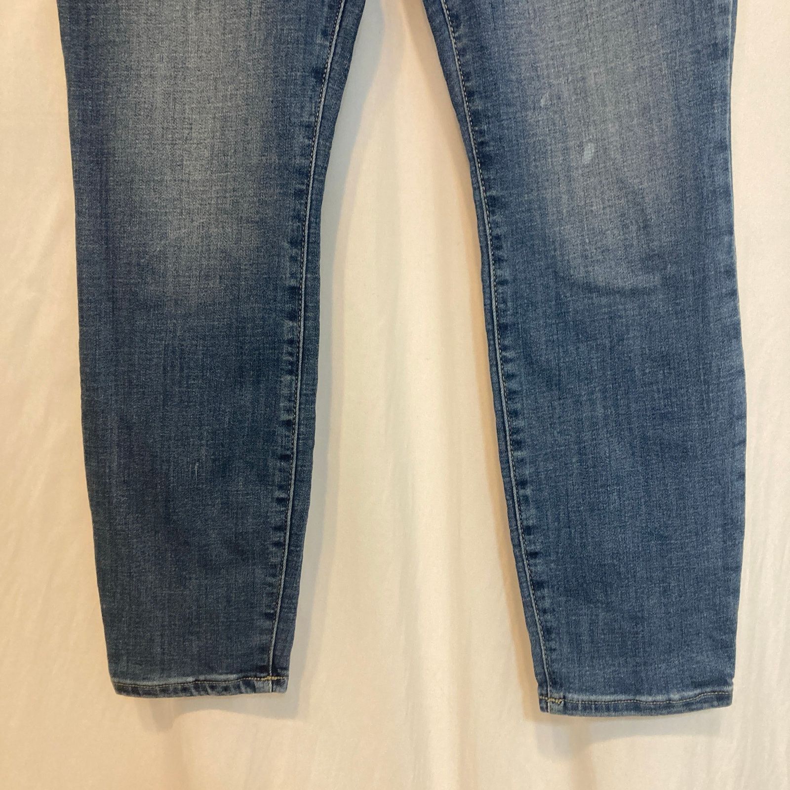 Lucky Brand Lucky Brand Ava Blue Denim Mid Rise Skinny Ankle Jeans Size 30" / US 8 / IT 44 - 7 Thumbnail