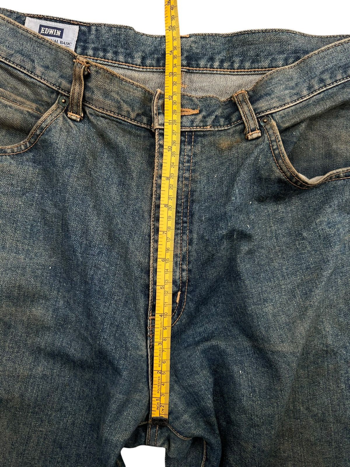 Edwin Vintage Edwin Distressed Mudwash Wide Denim Jeans 36x30 Size US 36 / EU 52 - 13 Thumbnail