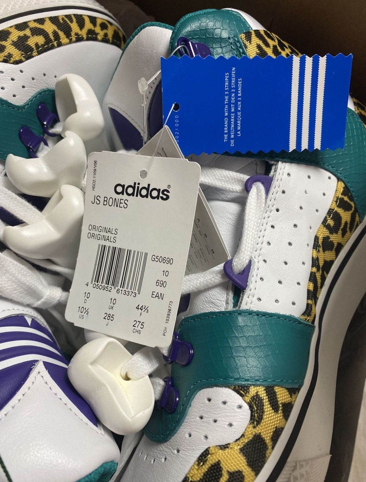 Adidas × Jeremy Scott Jermey Scott x Adidas Bones Hightops Size US 10.5 / EU 43-44 - 10 Thumbnail