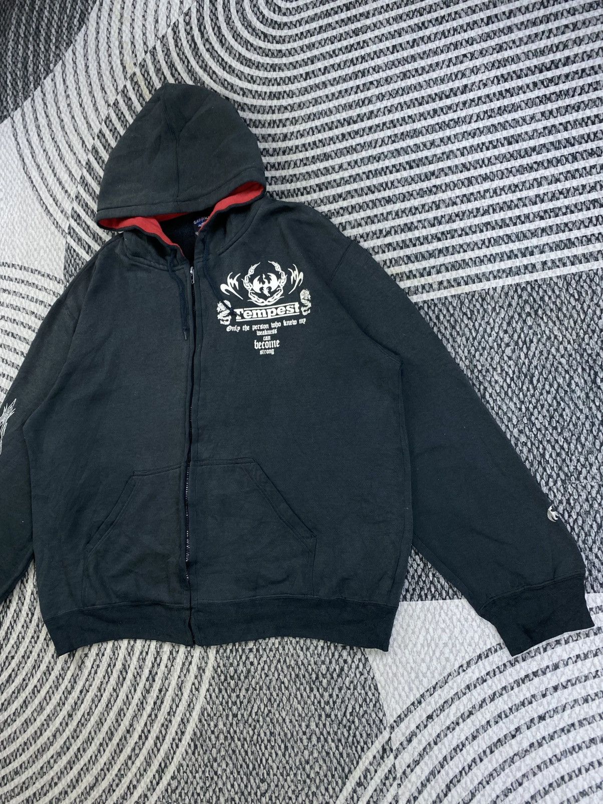 Japanese Brand Vintage Tempest Chrome Hearts Style Zipper Hoodie Size US XL / EU 56 / 4 - 5 Thumbnail