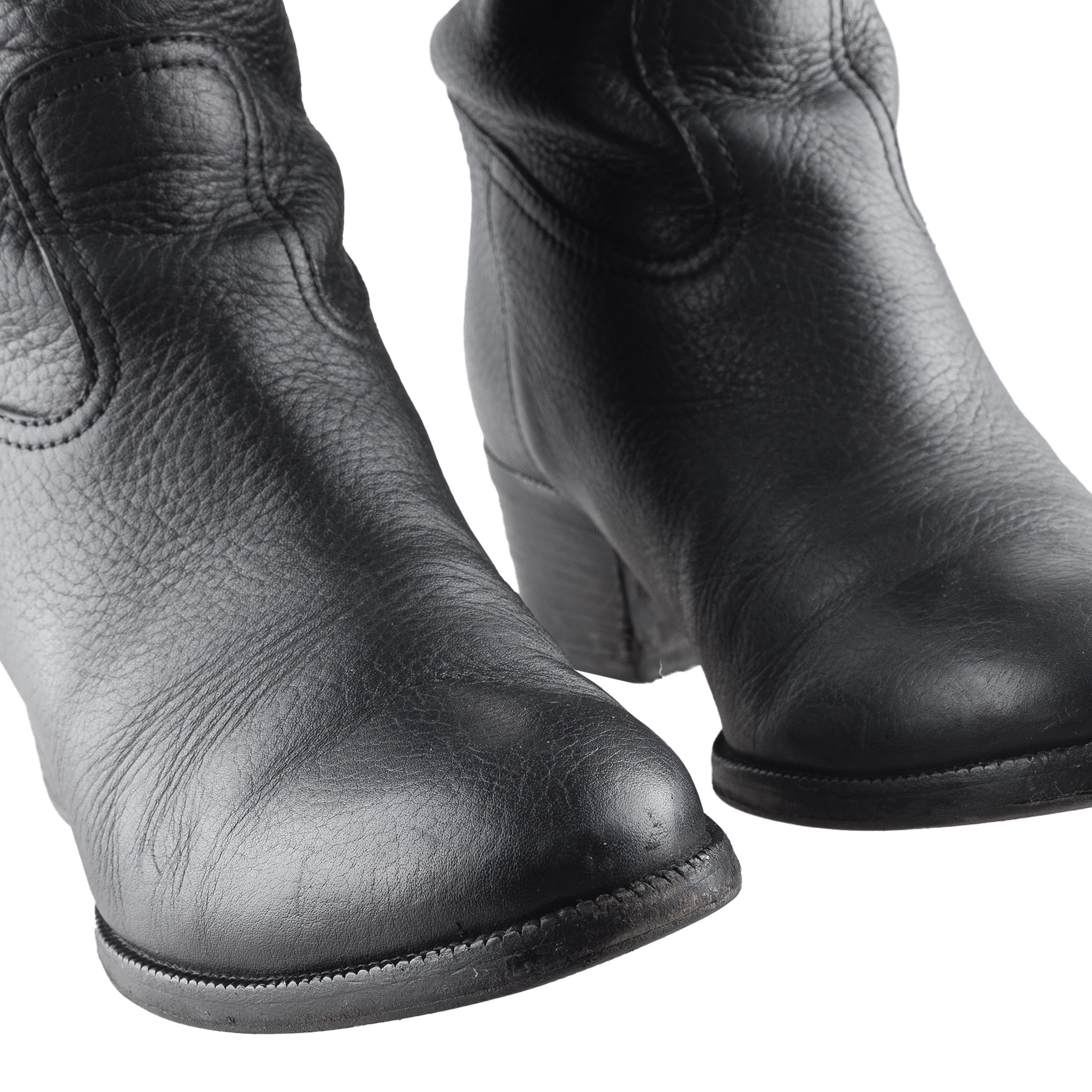 Gucci Vintage Gucci Black Leather Boots (38,5 EU) Size US 7.5 / IT 37.5 - 7 Thumbnail