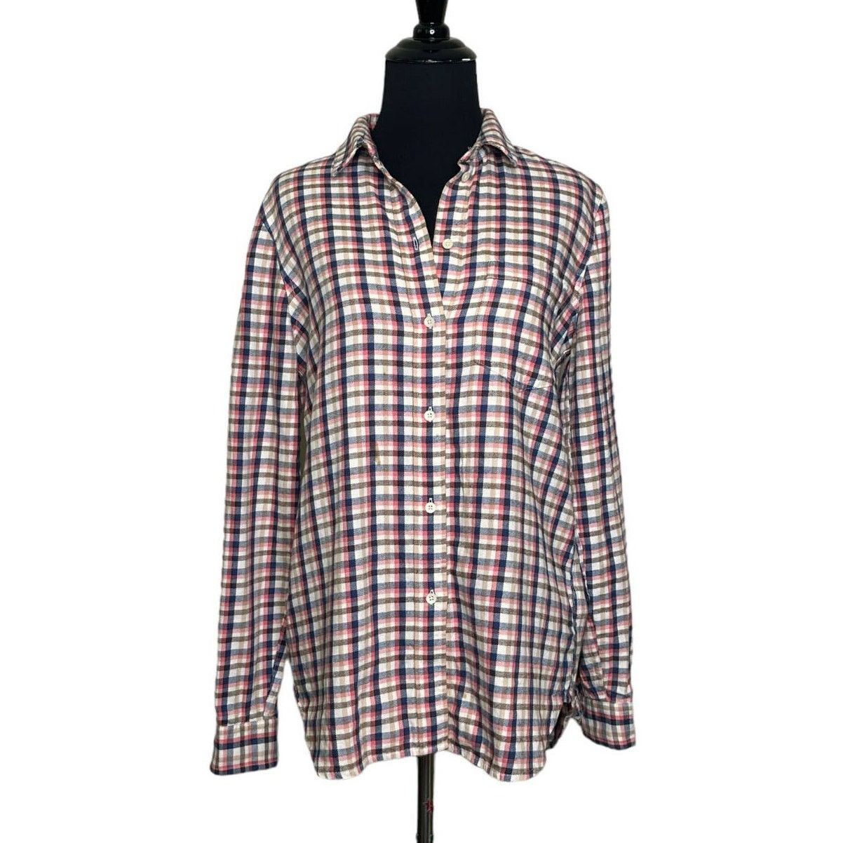 Madewell Madewell plaid long sleeves boyfriend shirt size Small Size S / US 4 / IT 40 - 10 Thumbnail