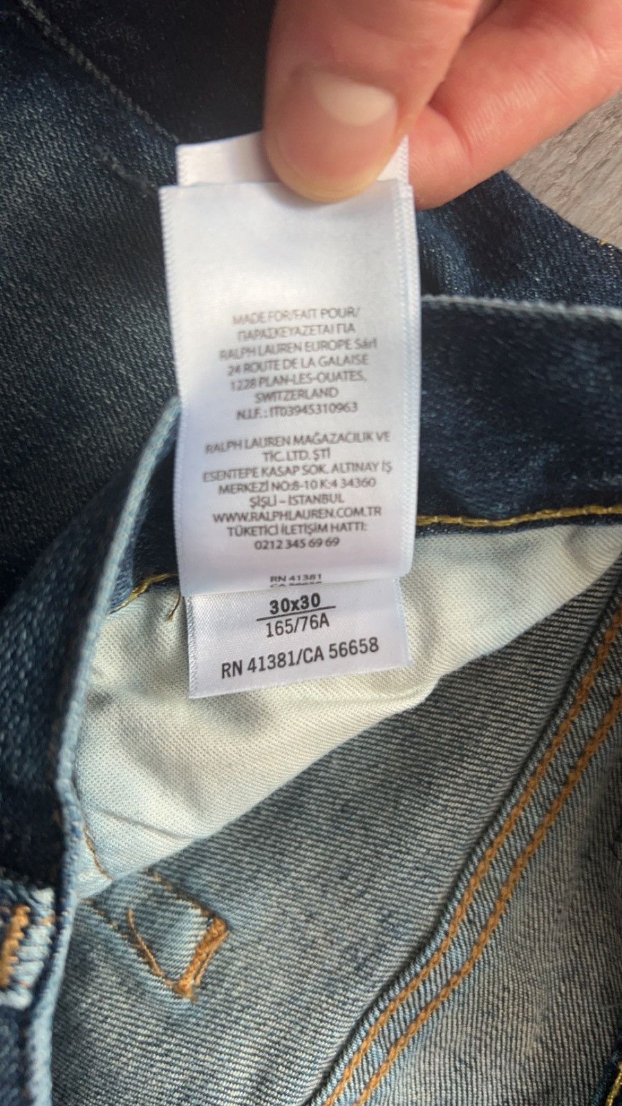 Polo Ralph Lauren ❗️POLO SLIM STRAIGHT DENIM❗️ Size US 30 / EU 46 - 4 Thumbnail