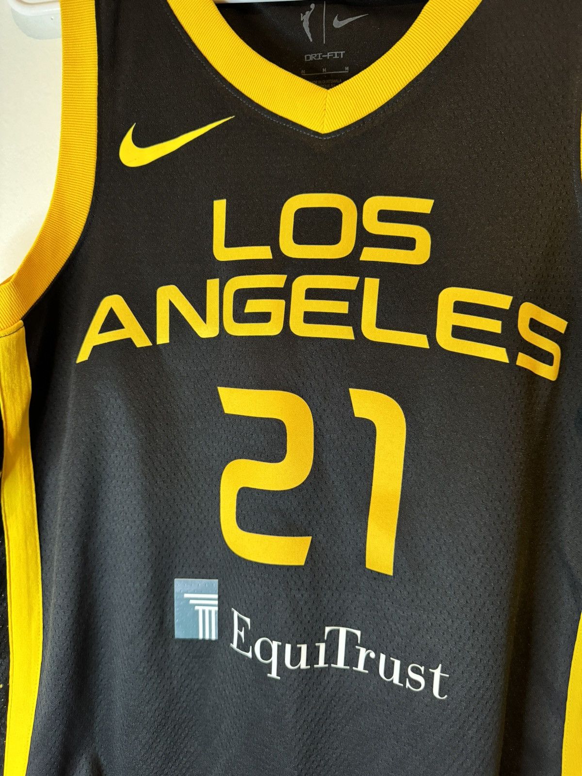 Nike Mens Medium Nike Los Angeles Sparks Black WNBA Rebel Jersey Size US M / EU 48-50 / 2 - 2 Thumbnail