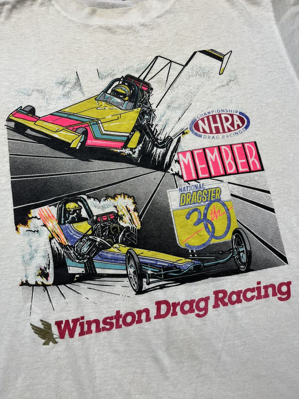 Vintage 🔥Rare Vintage Winston Drag Racing Big Logo 90s USA Size US L / EU 52-54 / 3 - 2 Thumbnail