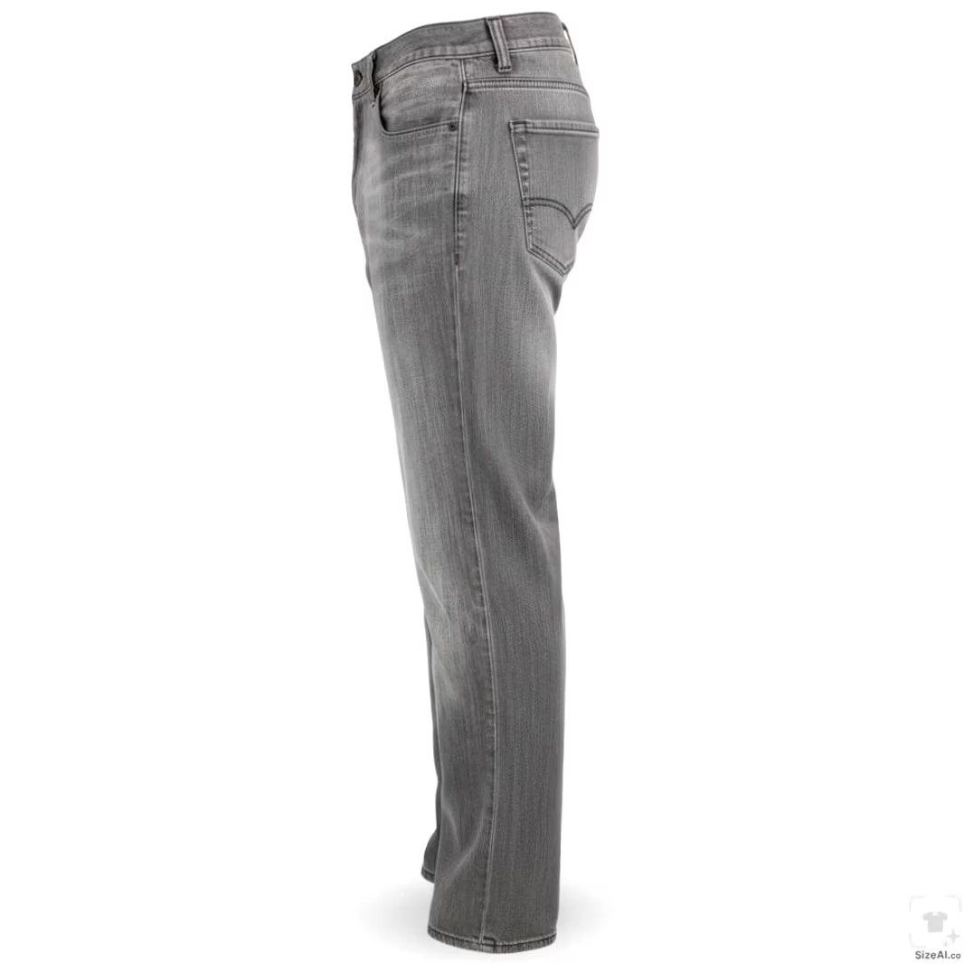 Levi's Levi's 511 Jeans Mens Slim Skinny Gray Light Wash 34x32 Zip Fly Mid Rise Denim Logo 5-Pocket USA Deadstock? Size US 34 / EU 50 - 3 Thumbnail