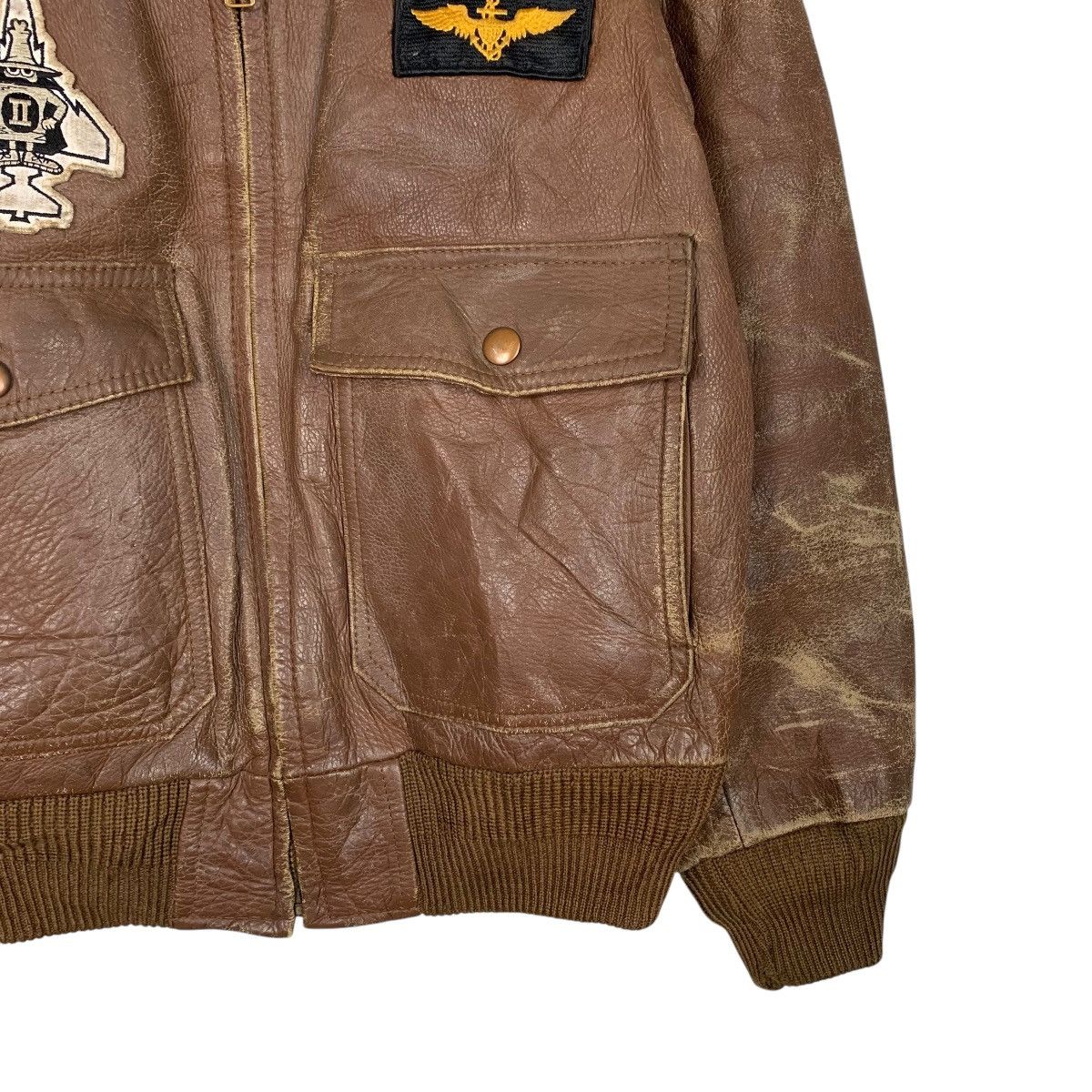Japanese Brand Japanese Brand Dambuster Strike Fighter Leather Jacket Size US M / EU 48-50 / 2 - 5 Thumbnail