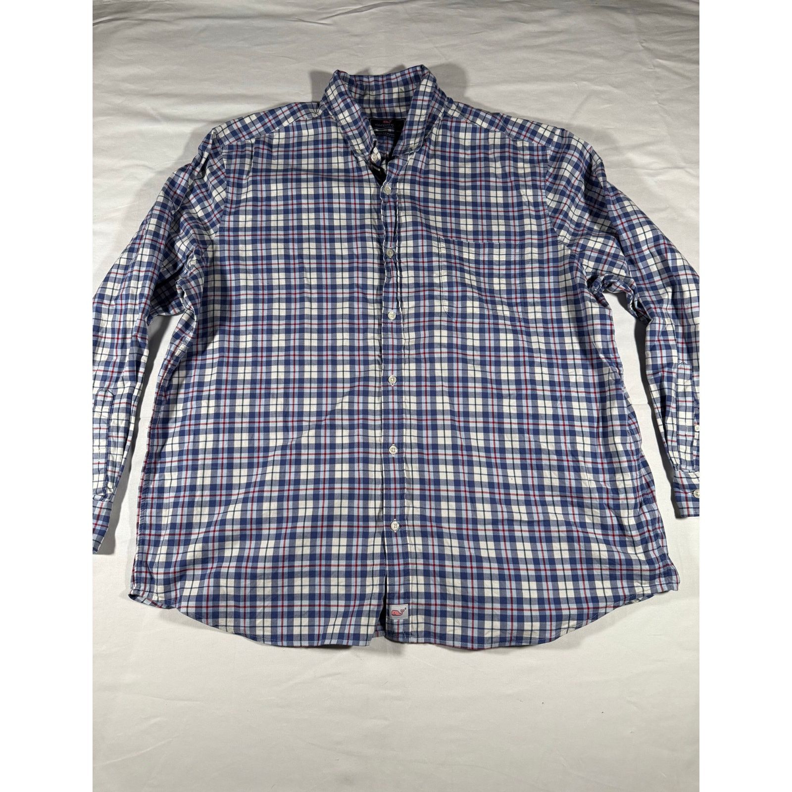 Vineyard Vines Vineyard Vines Murray Shirt 2XL Classic Fit Blue Red Plaid Size US XXL / EU 58 / 5 - 1 Thumbnail