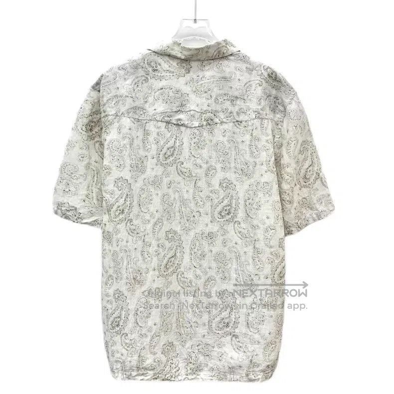 Brunello Cucinelli Brunello Cucinelli Contrast Panel Cuban Floral Printed Lin Size L / US 10 / IT 46 - 2 Thumbnail