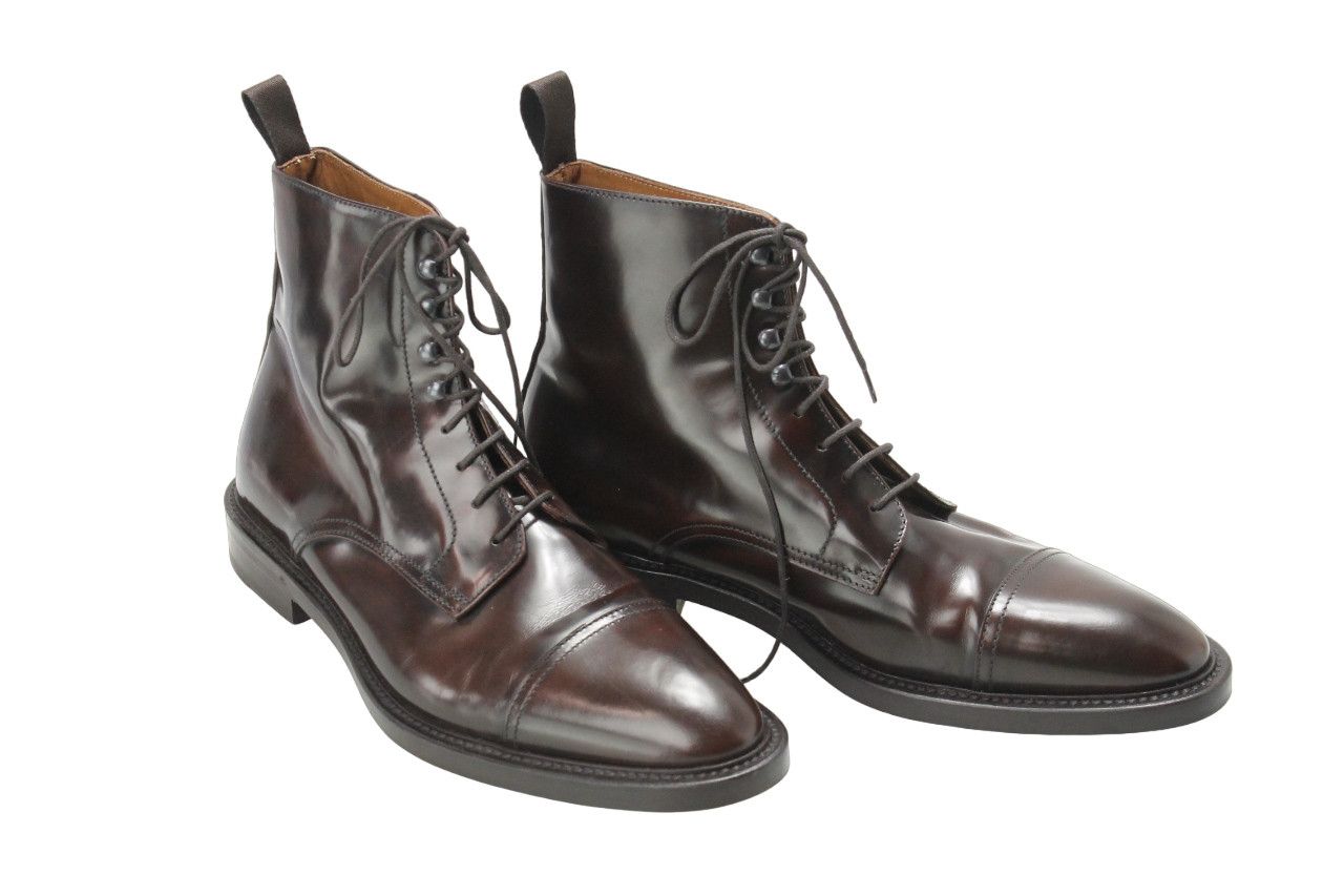 image of Suitsupply Shoes Men's Eu 41 / Uk 7 Leather Brown Ankle (Size 8)