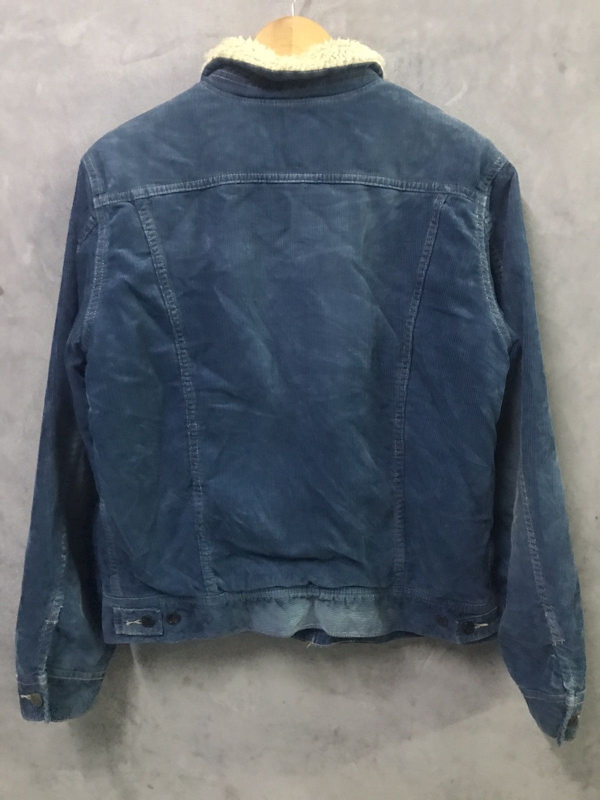 Lee × Vintage Repro Vintage 70s Lee Storm Rider Sherpa Lining Blue Denim Size US M / EU 48-50 / 2 - 8 Thumbnail
