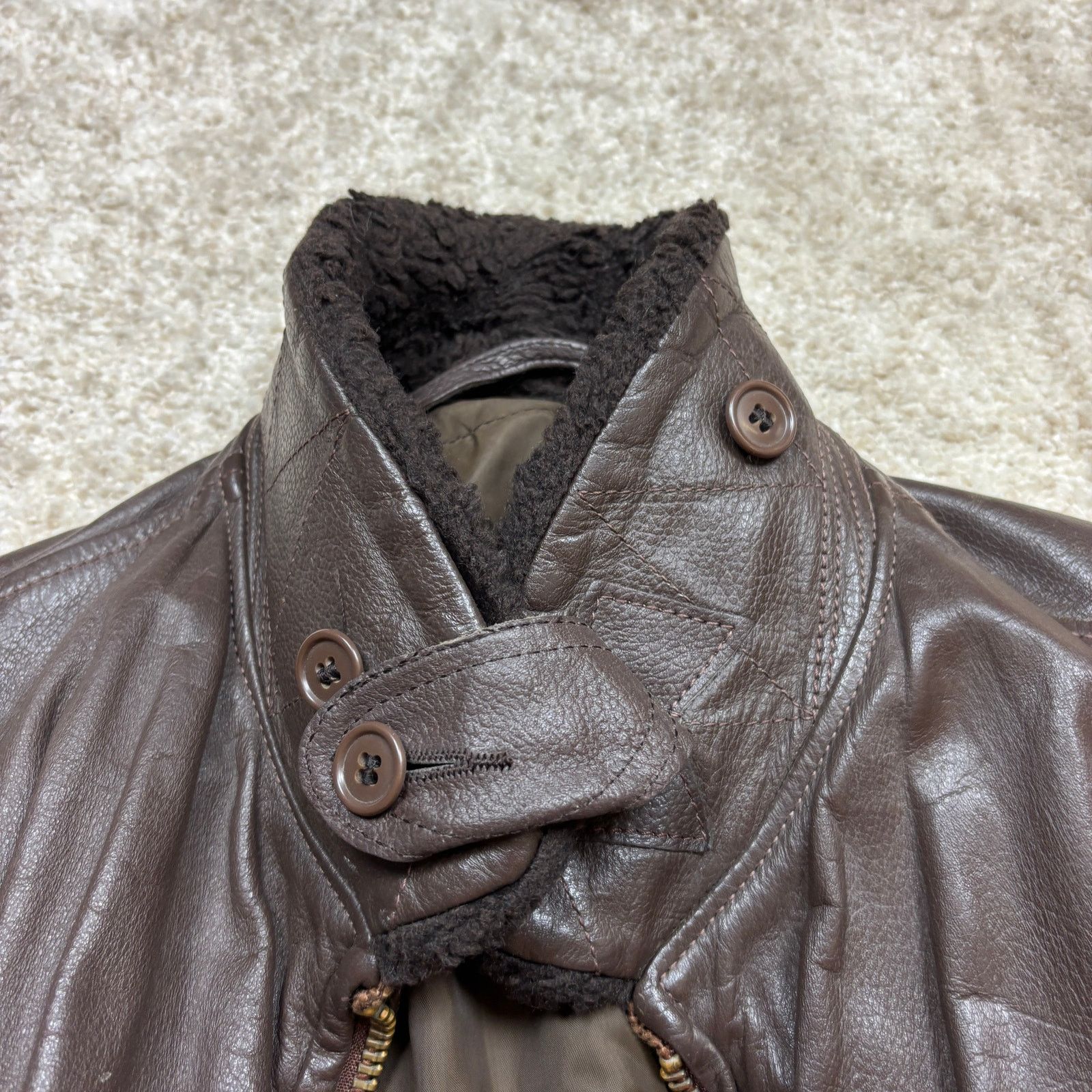 Vintage Vintage 70s G-1 Bomber Military Flight Jacket Mens 42 Serval Size US M / EU 48-50 / 2 - 10 Thumbnail