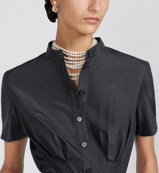 Dior o1w1db10824 Mid-Length Shirt Dress in Grey Size L / US 10 / IT 46 - 7 Thumbnail