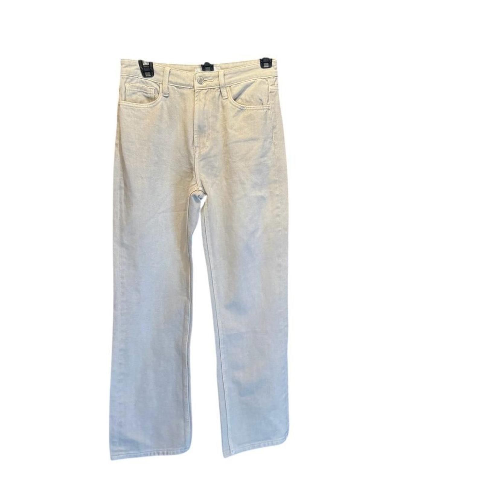 Velvet Vervet. Rocky Barrel Cream-Colored High-Waist Jeans Size 25. Size 25" / US 0 / IT 36 - 8 Thumbnail
