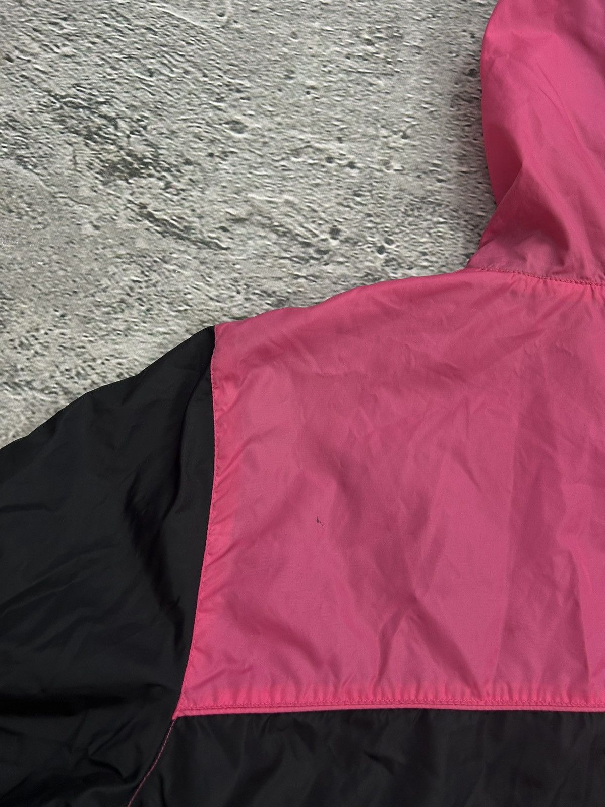 Nike × Vintage Nike track jacket nylon pink black vintage drill Y2K TN Size US XL / EU 56 / 4 - 8 Thumbnail