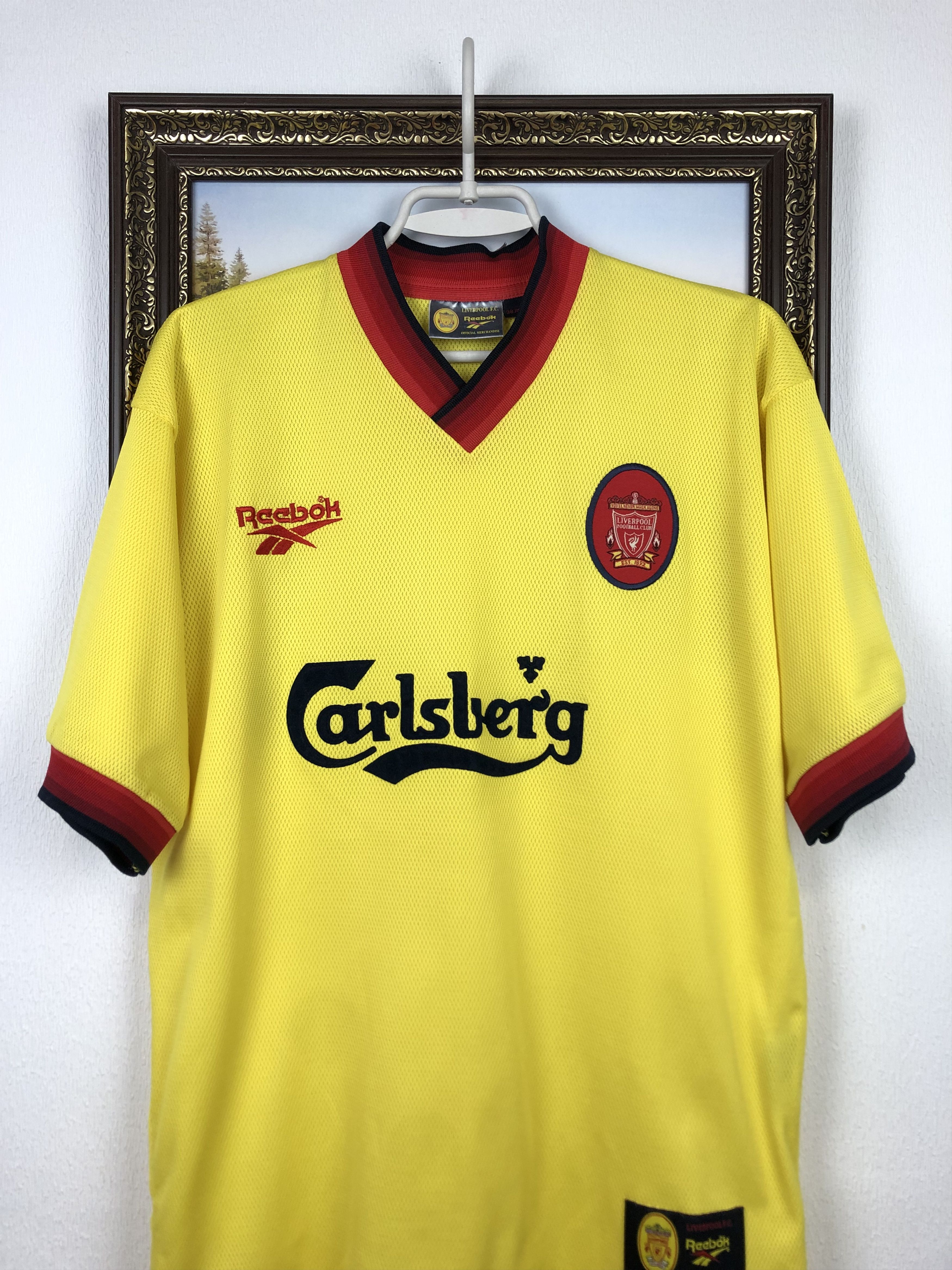 Vintage Liverpool football shirt 1997 Soccer Reebok Jersey Trikot Size US M / EU 48-50 / 2 - 2 Thumbnail