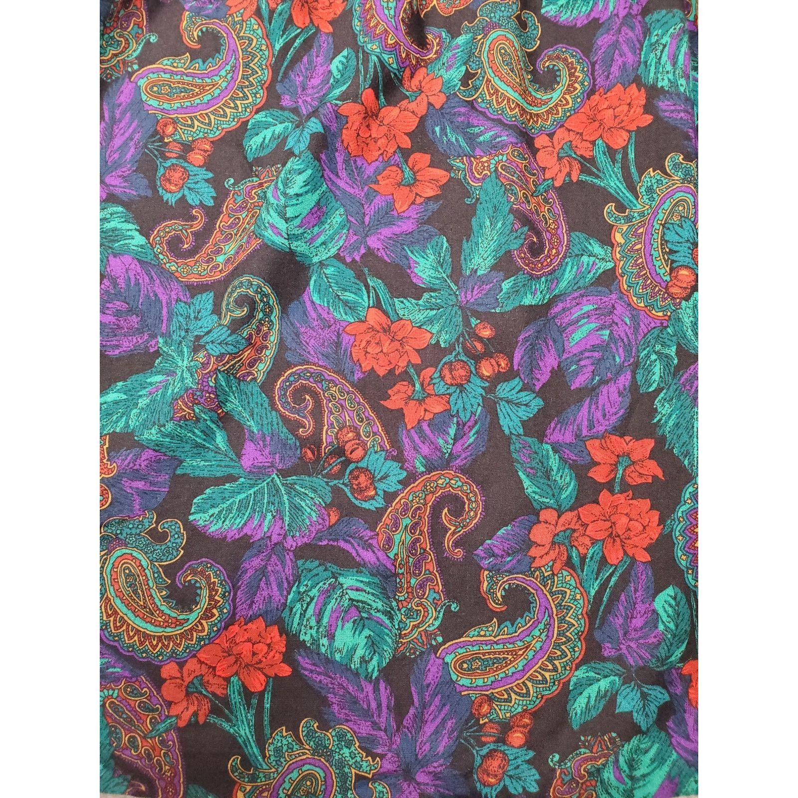 Other Vintage Women's Size 14 Alfred Dunner Floral Paisley Skirt Size 36" / US 14 / IT 50 - 5 Thumbnail