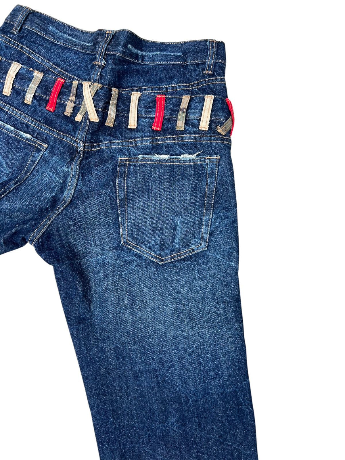 Japanese Brand Stains Denim Double Waist Jungle Storm Japan Jeans Size US 32 / EU 48 - 17 Thumbnail