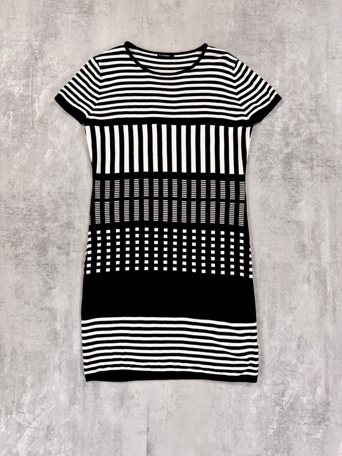 Marimekko Marimekko Knit Midi Dress Striped Pattern Womens Size L Size L / US 10 / IT 46 - 1 Thumbnail
