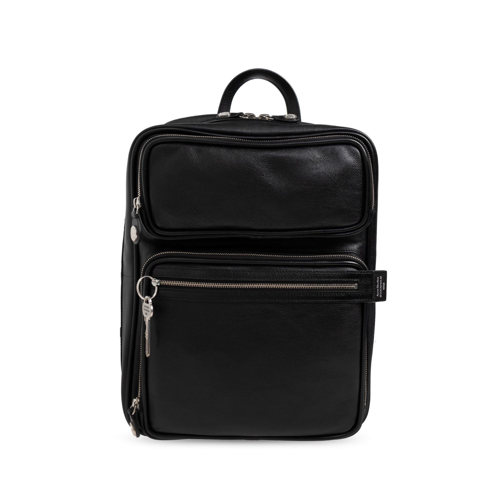 Acne Studios ACNE STUDIOS Camero Gym Black Leather Backpack New Size ONE SIZE - 1 Thumbnail