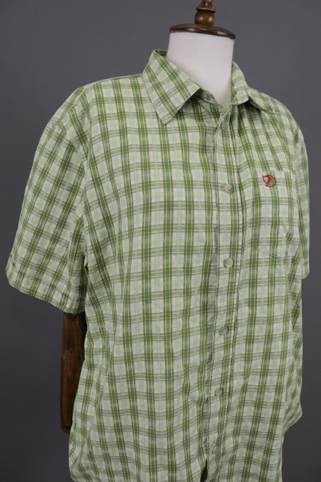 Fjallraven Men's Fjall Raven Green Check Hiking Blouse Shirt Size XL Size US XL / EU 56 / 4 - 6 Thumbnail