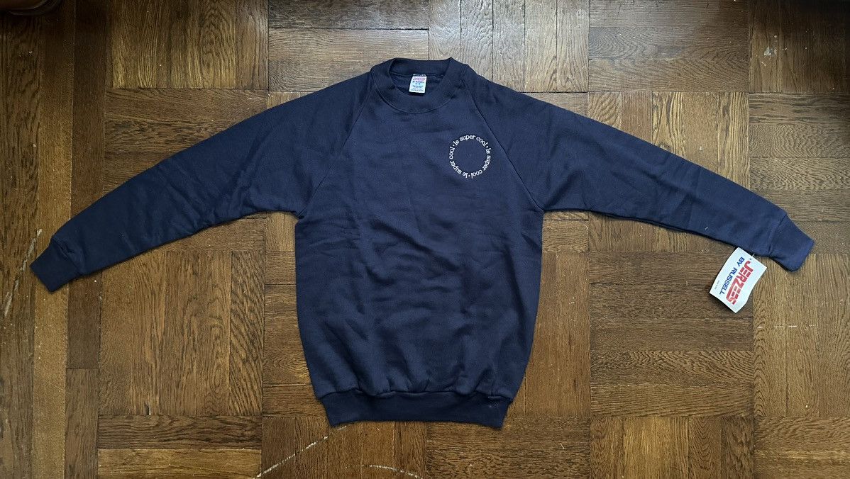 Russell Athletic Vintage Jerzees Raglan Sweatshirt Le Super Cool Embroidery Size M / US 6-8 / IT 42-44 - 3 Thumbnail