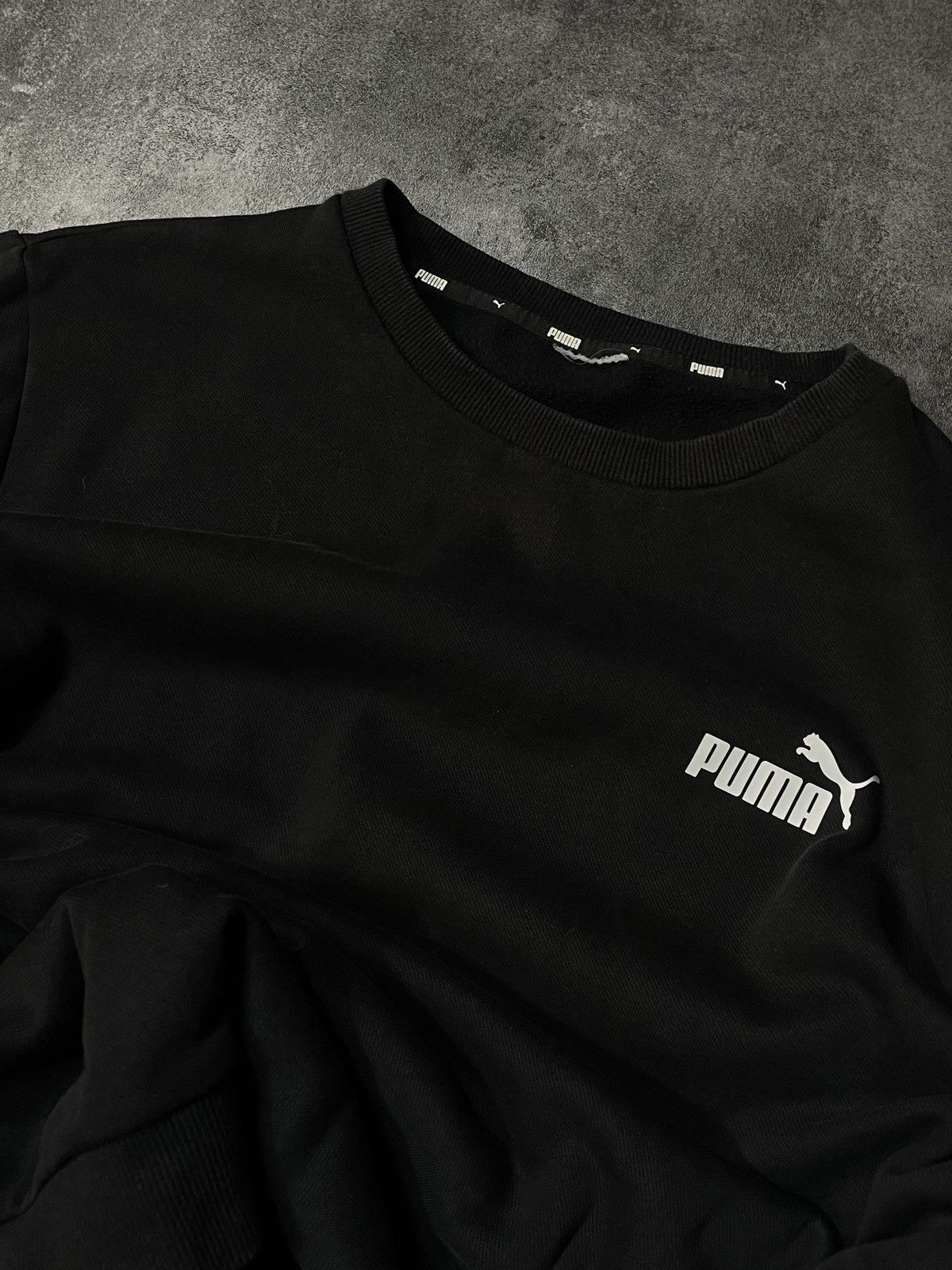 Puma × Vintage 🔥Offers🔥Puma Sweatshirt Boxy Fit Mini Logo Thick Size US XL / EU 56 / 4 - 2 Thumbnail