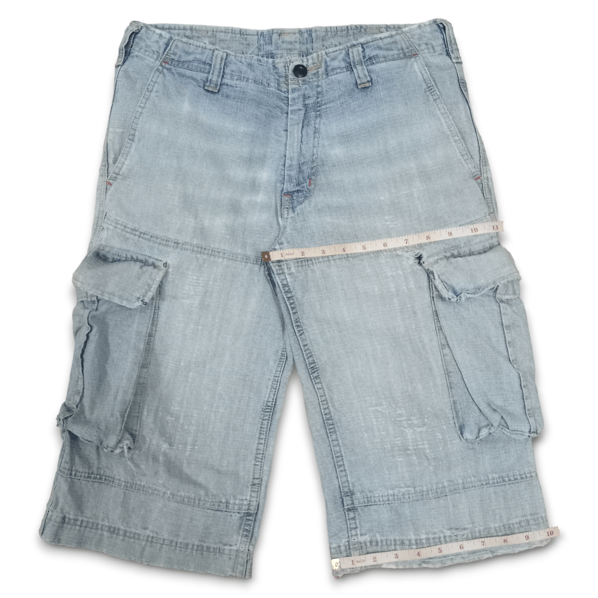 Japanese Brand × Twenty Vintage TWENTY Baggy Distressed Cargo Jeans Shorts Jorts Size US 31 - 11 Thumbnail