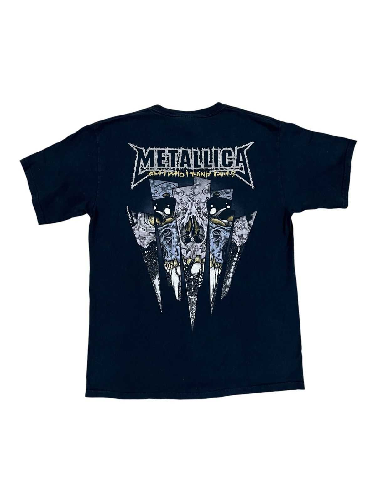 Band Tees × Metallica × Vintage Vintage 2007 Metallica Pushead Am I Who Think I Am SS Shirt Size US M / EU 48-50 / 2 - 3 Thumbnail