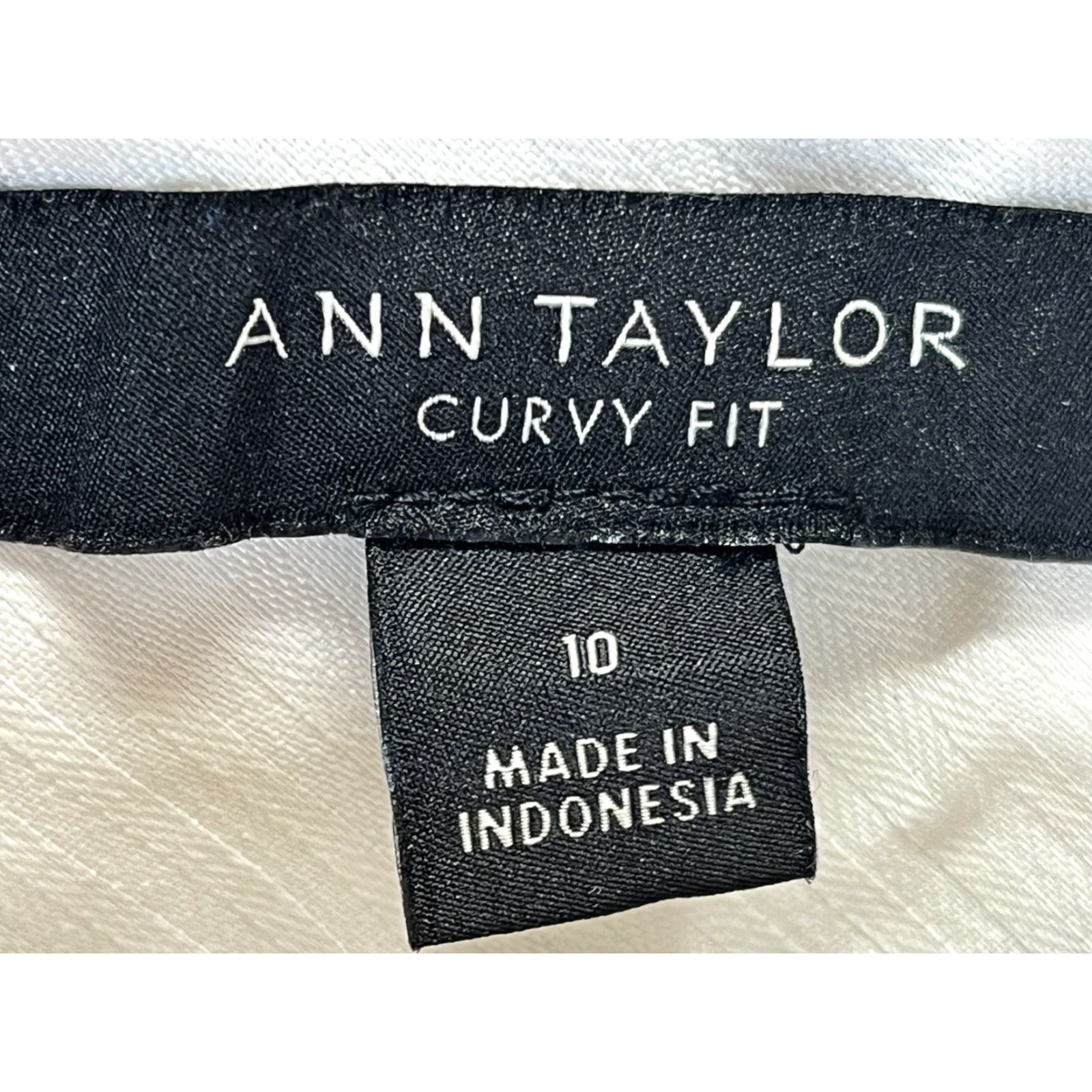 Ann Taylor WOMENS Ann Taylor Linen Blend Dress Pants Size 10 Curvy Fit Tan/Pink Hue Size 32" / US 10 / IT 46 - 5 Thumbnail
