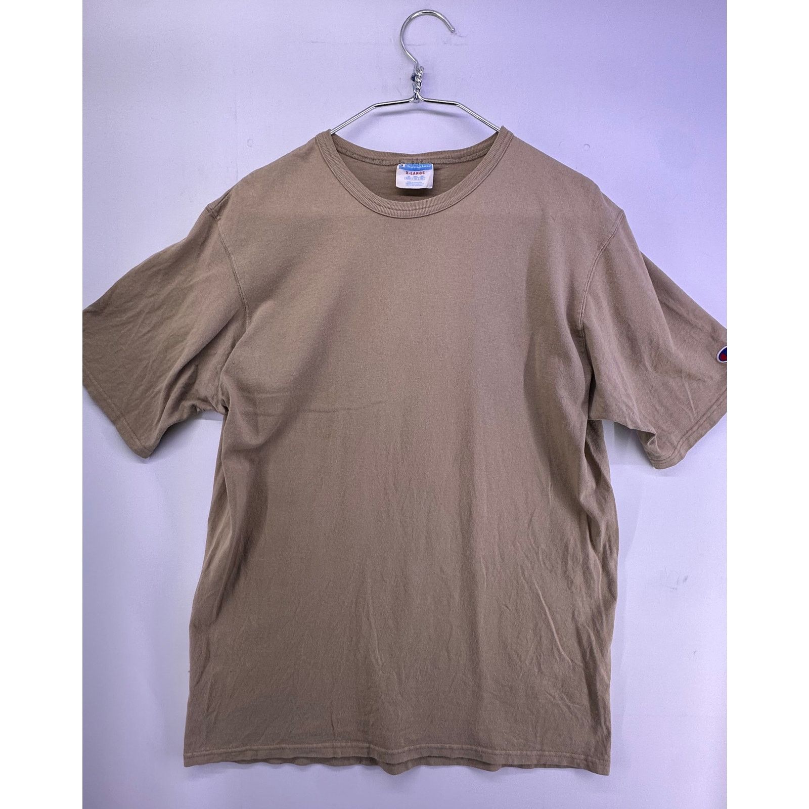 Champion Champion Plain Brown Tshirt Size XL Size US XL / EU 56 / 4 - 3 Thumbnail