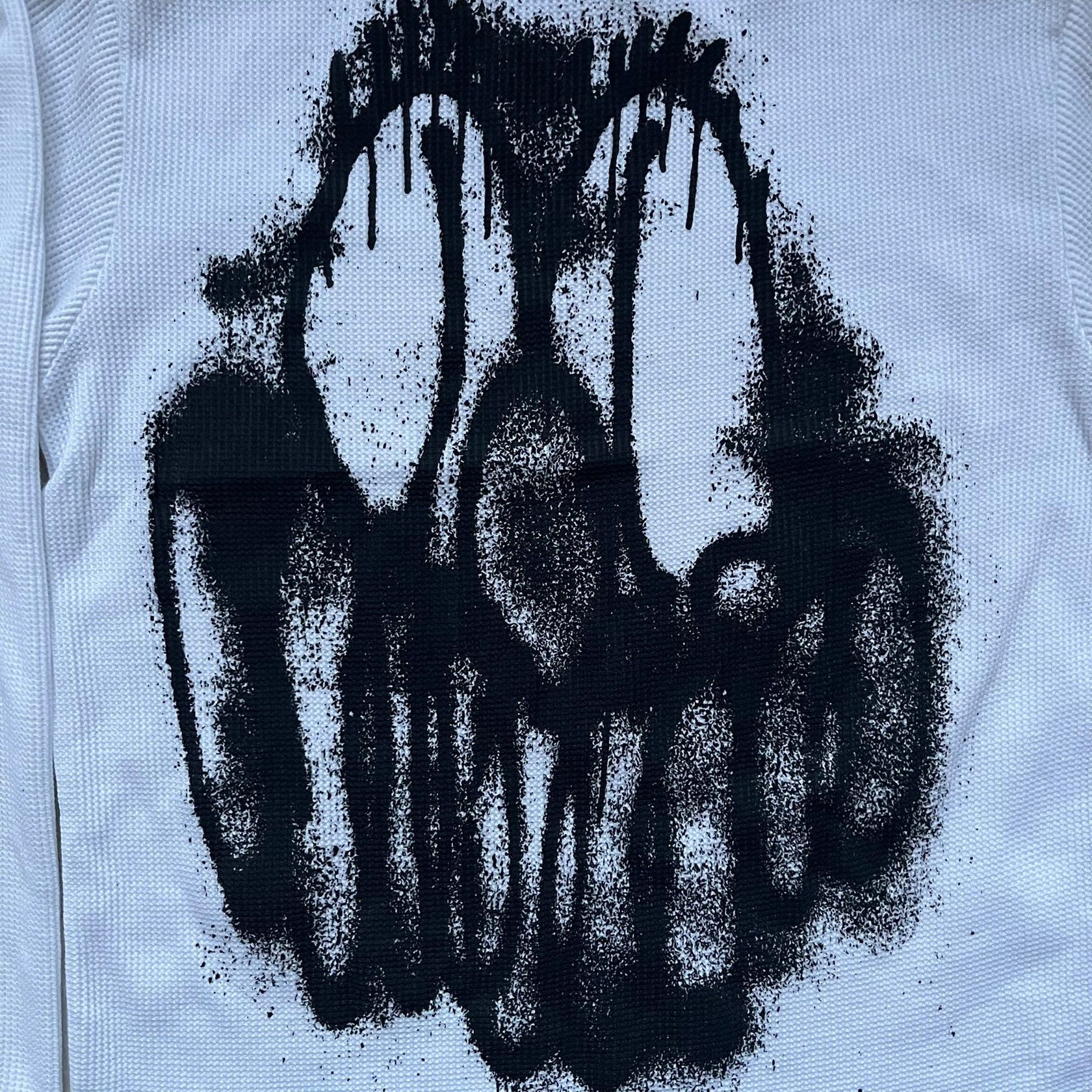Other Slawn Graffiti White Waffle Longsleeve Size US L / EU 52-54 / 3 - 3 Thumbnail