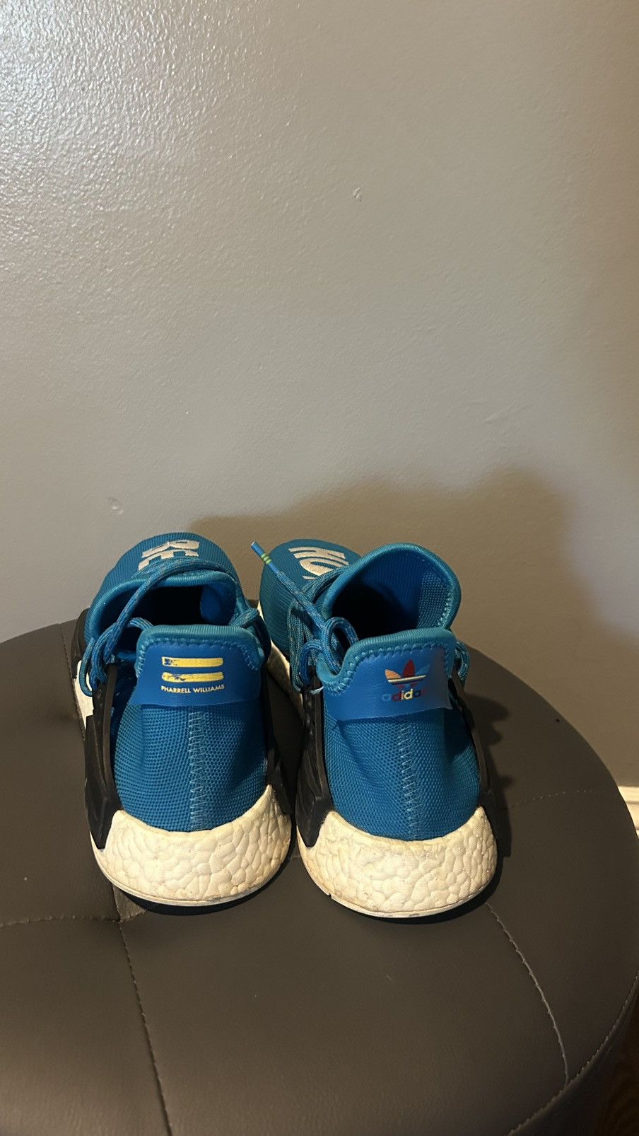 Adidas × Human Made Adidas Pharrell x Human Race NMD “Human Being” Blue Size US 10 / EU 43 - 4 Thumbnail