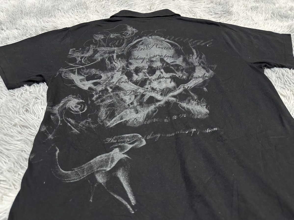 If Six Was Nine 🔥Sick Y2K Defective Struct Cross Skull Poem Shirt Goth Punk Size US L / EU 52-54 / 3 - 2 Thumbnail