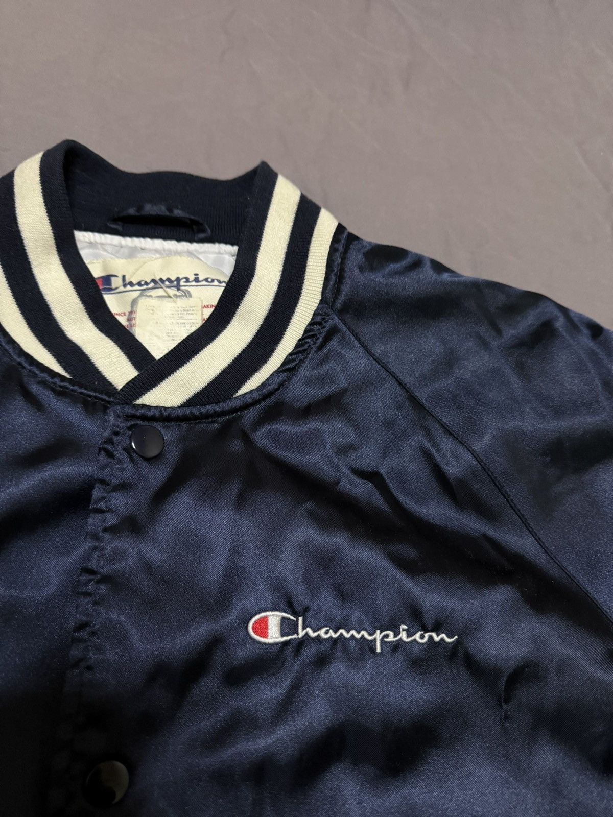 Champion × Supreme Supreme champion satin baseball bomber jacket Size US M / EU 48-50 / 2 - 3 Thumbnail
