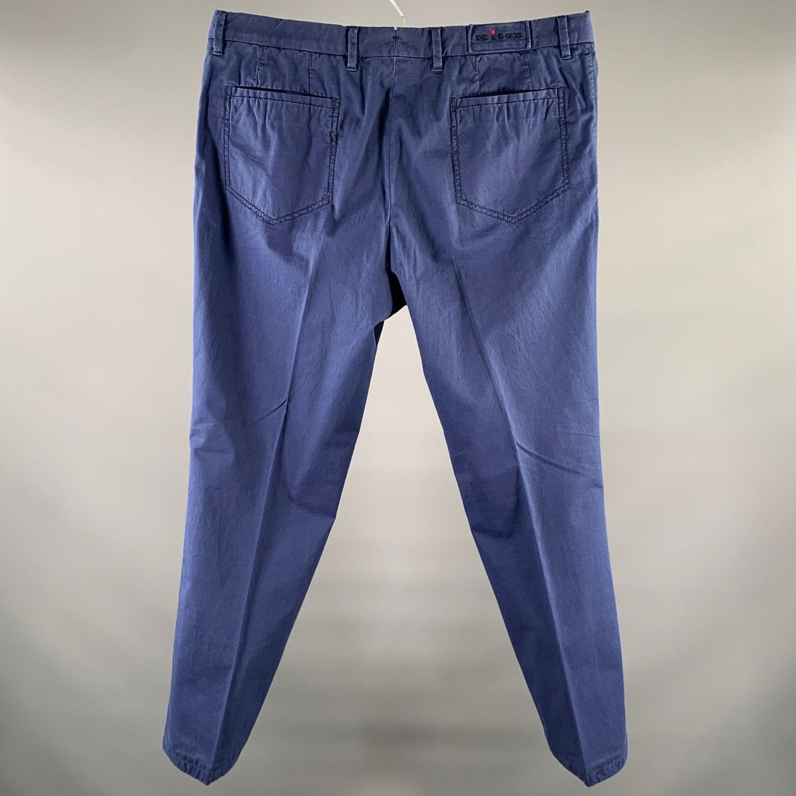 Kiton KITON Size 36 Navy Cotton Blend Button Fly Casual Pants Size US 36 / EU 52 - 3 Thumbnail