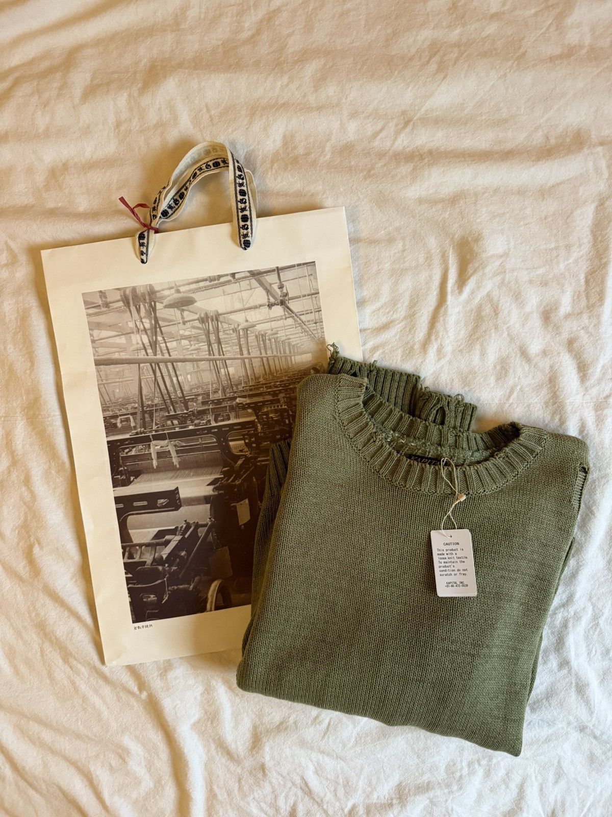 Kapital Kapital 5G Bone Sweater Size US S / EU 44-46 / 1 - 1 Thumbnail