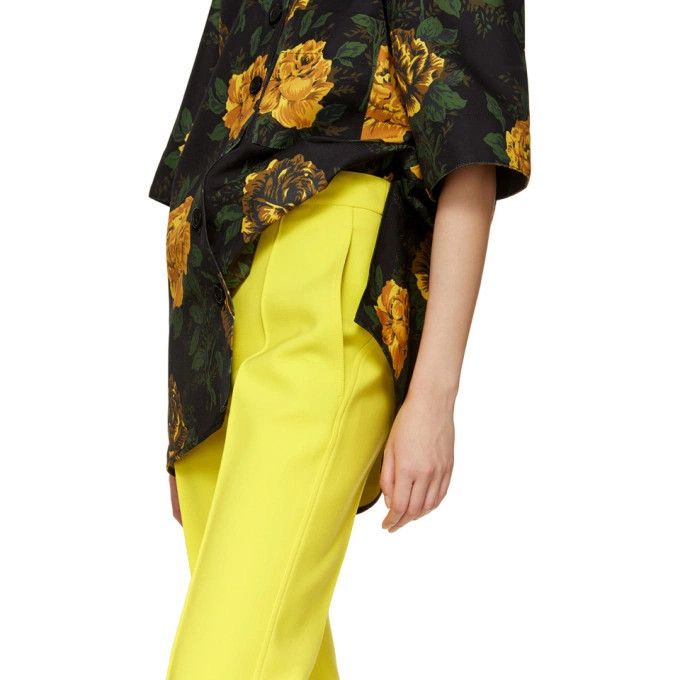 Kwaidan Editions Yellow Straight-Leg Trousers Size 28" / US 6 / IT 42 - 4 Thumbnail