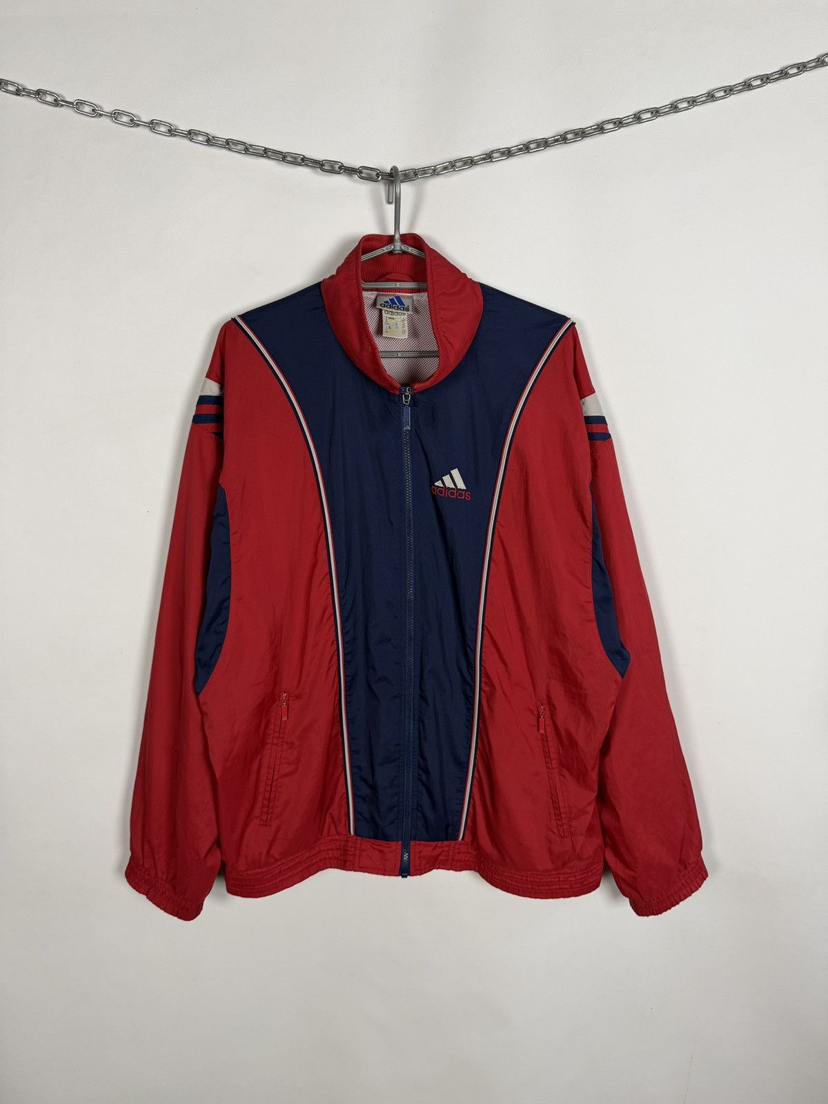 Adidas Men’s Adidas Vintage Full Zip Track Jacket Retro 90s Size L Size US L / EU 52-54 / 3 - 1 Thumbnail