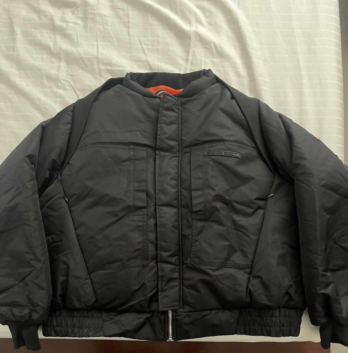 image of Spencer Badu Pulled Back Bomber in Black, Men's (Size 2XS)