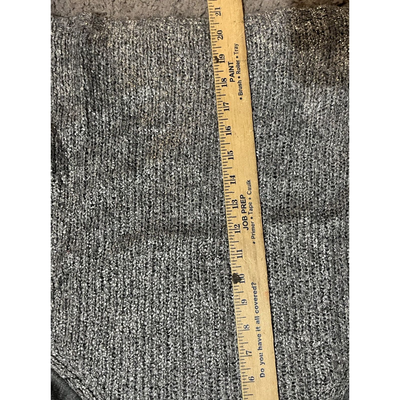 Loft VINTAGE LOFT Gray 3/4 Sleeve Sweater Women's Small Pullover Solid Crew Top Size S / US 4 / IT 40 - 5 Thumbnail