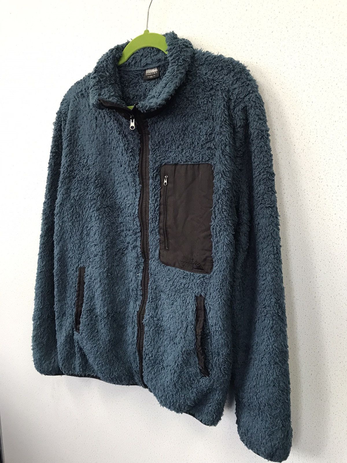 Vintage First Down USA Fleece Jacket Size US L / EU 52-54 / 3 - 3 Thumbnail