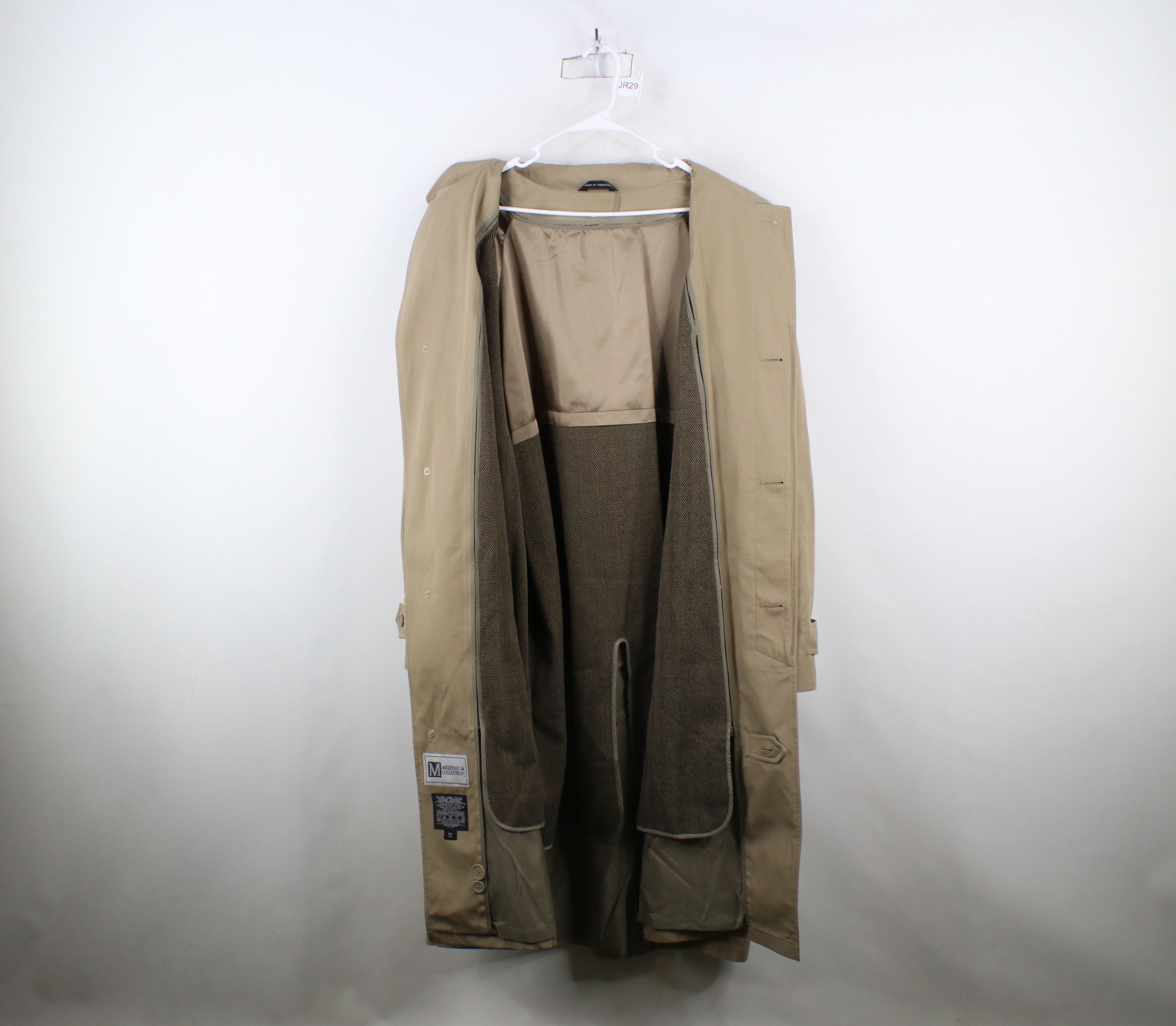 Vintage Vintage 90s Streetwear Lined Trench Coat Rain Jacket Beige Size US XXL / EU 58 / 5 - 10 Thumbnail