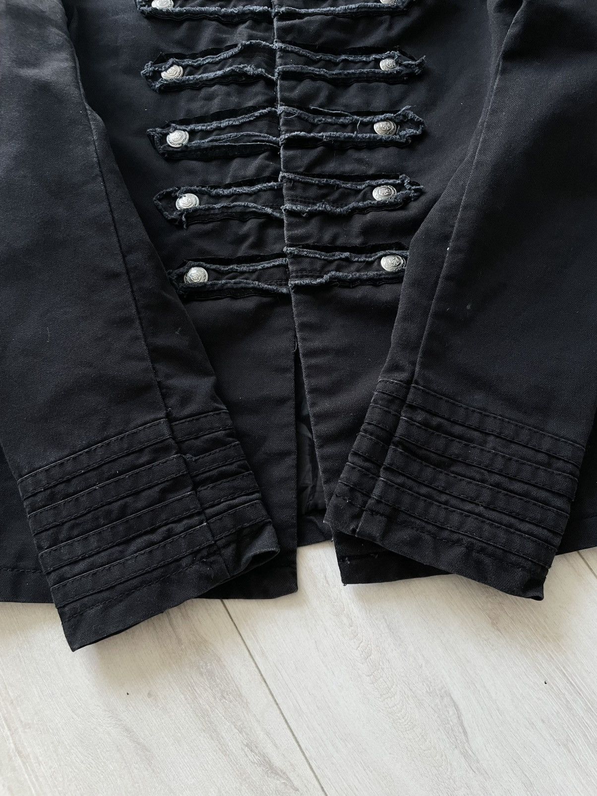 Japanese Brand Avant Garde 00’s Napoleon Blazer Jacket Y2K Dark Blue RARE Size M / US 6-8 / IT 42-44 - 6 Thumbnail