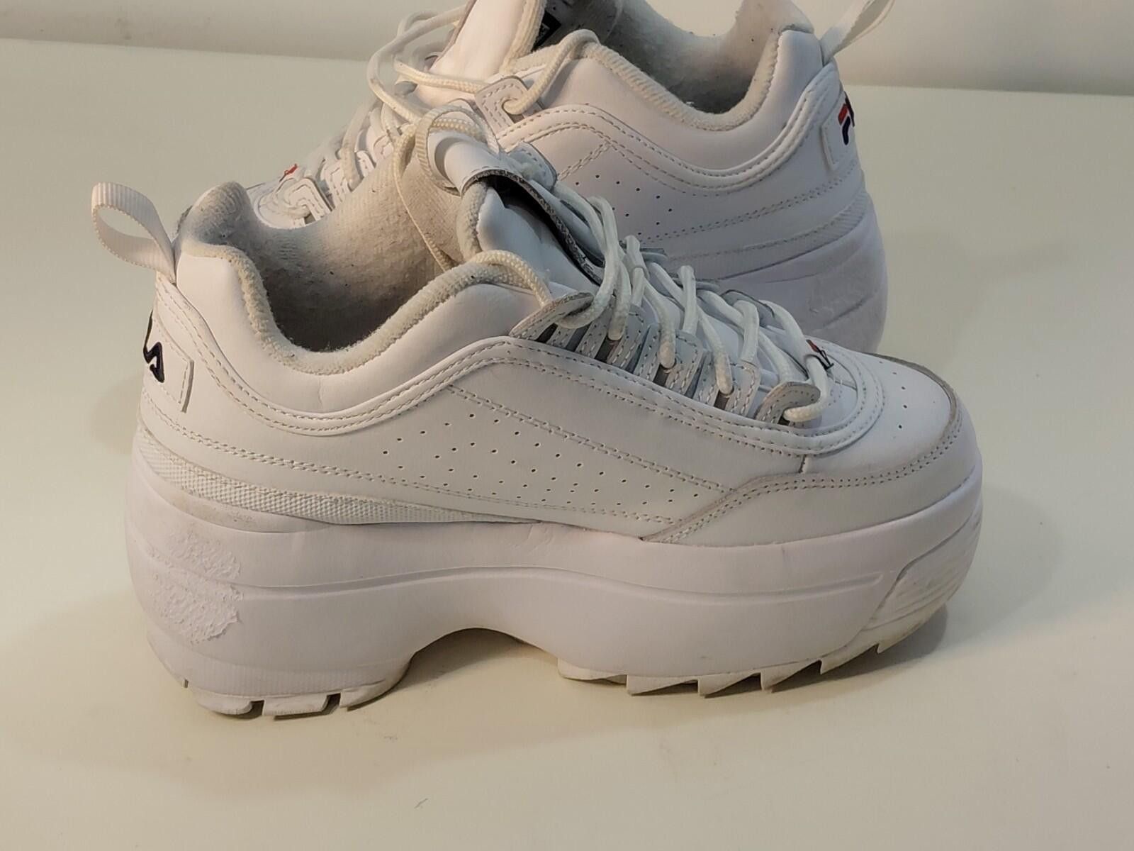 Fila Fila Women's Disruptor 2 Casual Shoes, White/Navy/Red, Size7 Size US 7 / IT 37 - 7 Thumbnail