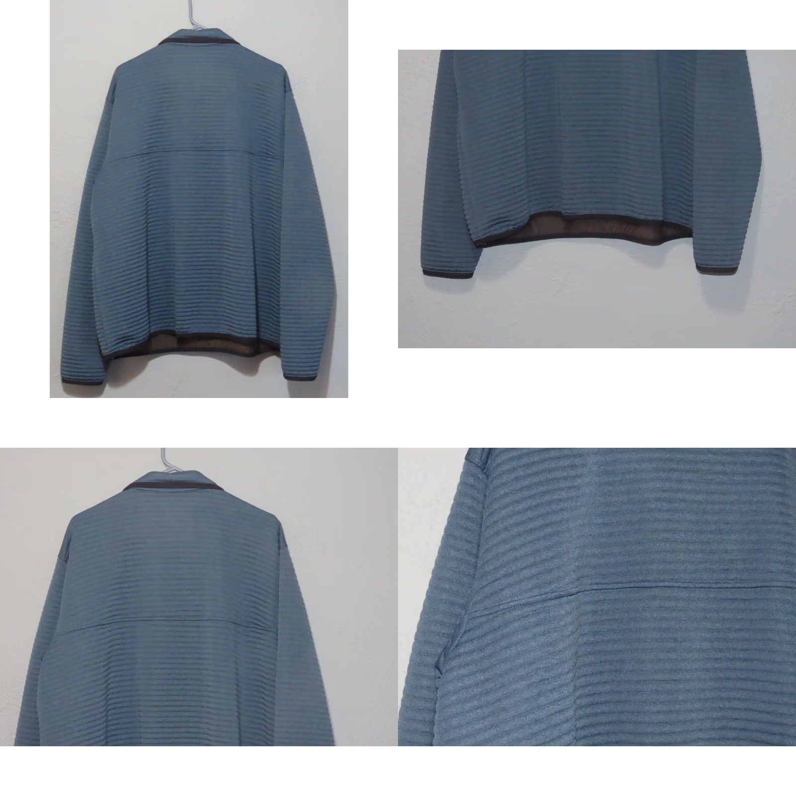 Vintage LL Bean Men's 2XL Snap Pullover Sweatshirt Airlight Knit Blue Size US XXL / EU 58 / 5 - 8 Thumbnail