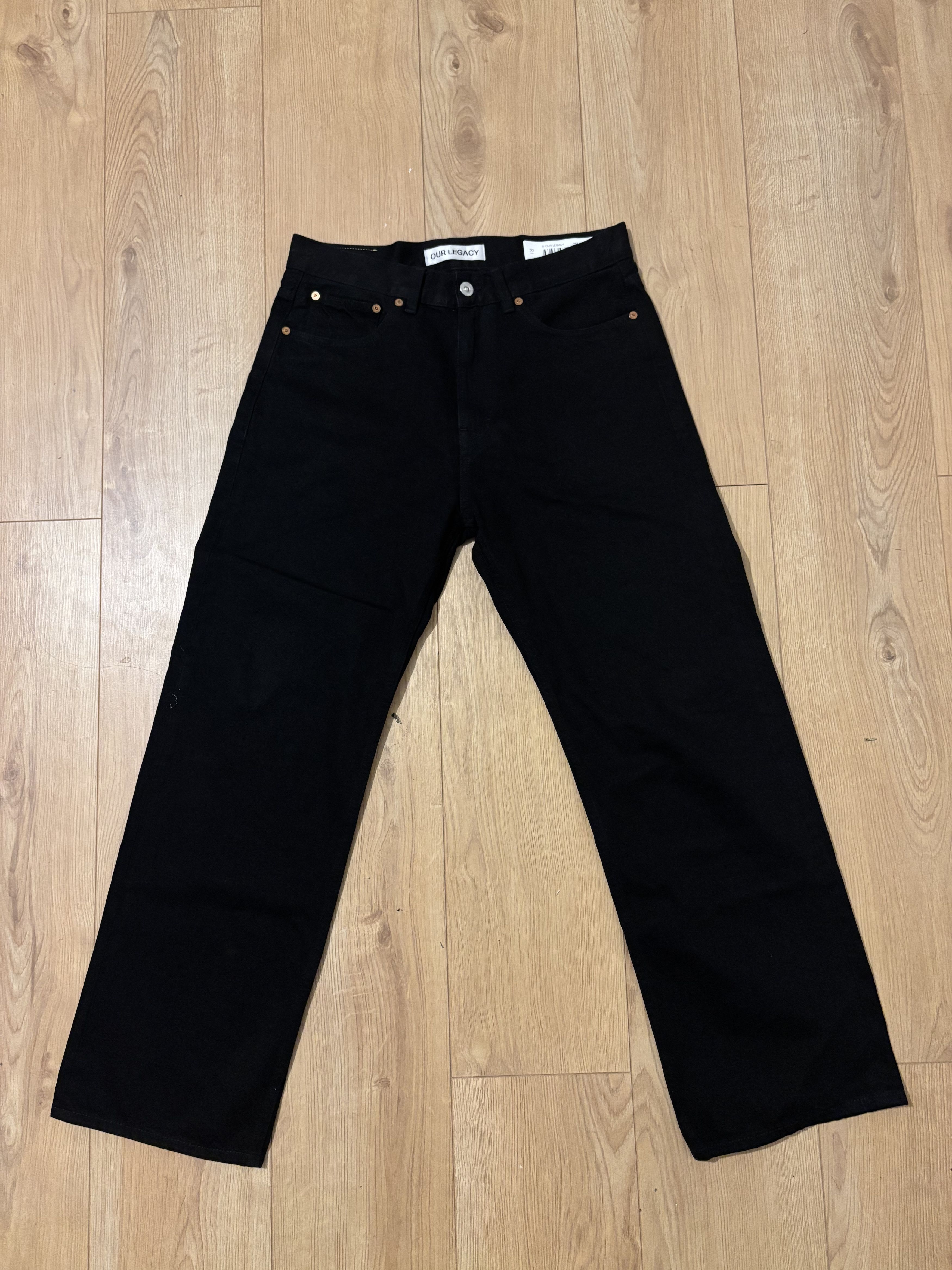 Our Legacy Our Legacy Super Bleach Black Third Cut Jeans | Grailed