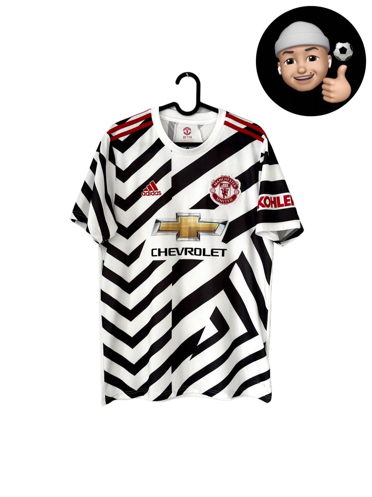 Adidas 2020 2021 Manchester United Adidas Third Kit Soccer Jersey Size US M / EU 48-50 / 2 - 1 Thumbnail