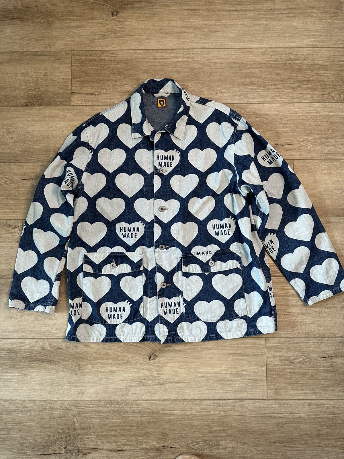 image of Human Made Denim Overshirt, Men's (Size XL)